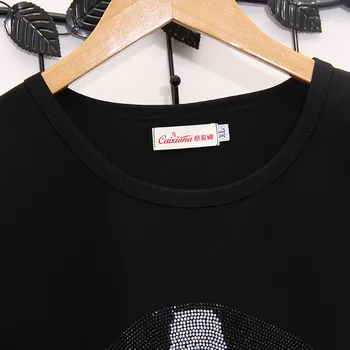 Hiawatha kratki rukav majica za žene ljeto korejski crtani film vruće bušenje majice student vrhovima tees TX067