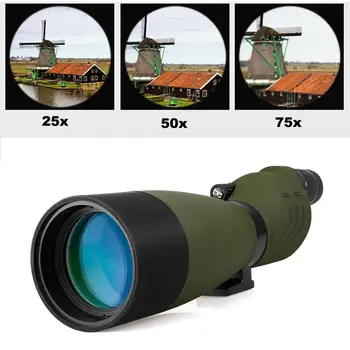 SVBONY spotting scope 25-75x70 izravan teleskop vodootporan BAK4 prizme za streljaštva streličarstvo vanjski profesionalni