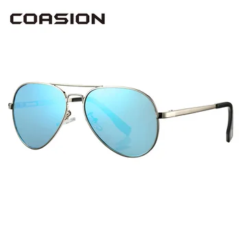 COASION Classic Retro Pilot polarizirane sunčane naočale Žene za malog lica muškarci juniori djeca sunčane naočale UV400 zaštita 55 mm CA1053