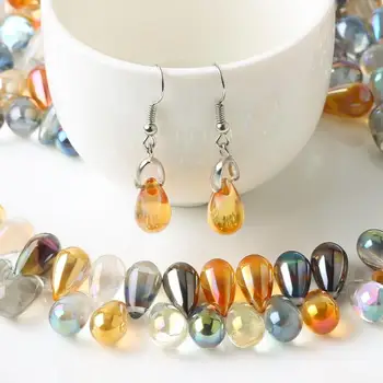 Pad kristalne perle za izradu nakita odrasle veliko 9X15 mm suza лэмпворк staklene kuglice za narukvice privjesak DIY obrt ovjes 30 kom.