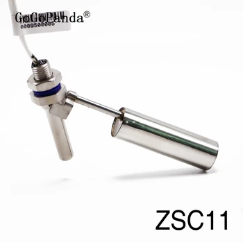 Besplatna dostava pričvršćenje rezervoara senzor nivoa vode senzor razine tekućine za prekidač s plovkom od nehrđajućeg čelika ZSC12 100V/220V General ZSC11-ZSC19