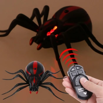Daljinski upravljač realan lažni pauk RC podvala insekt strašan trik igračka 77HD