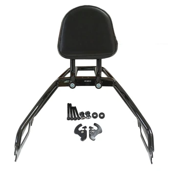 Crni držač za podršku prtljage w/ naslon stalak Sissy bar za Harley Street 500 XG500 750 XG750