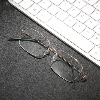 Es Elegantne Ultra Čelične Naočale Za Čitanje Muškarci Žene 2020 Luksuzni Naočale Anti Plavo Svjetlo Blokiranje Naočale +1.0 1.5 - 4.0