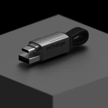 Incharge 6 Cabel Adapter Data Transfer Power Charge for USB to USB-C Type-c Lightning Micro USB Magnetic Keyring Converter