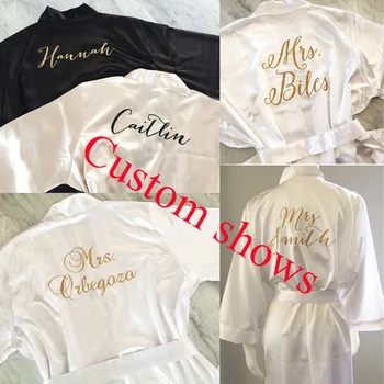 C&Fung quick custom Personalized bride robes Svadbeni gorgeous robe Bachelorette party favors gifts braidsmaid sluškinju of honor robes