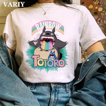 Slatka anime grafički Totoro studio Ghibli majica za žene Harajuku Kawaii Miyazaki majica 90-ih godina majica moda top tees ženske