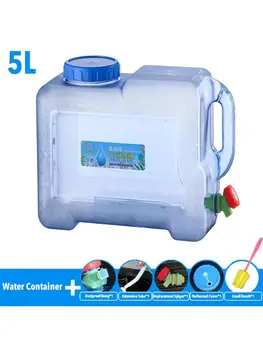 Vanjski spremnik za vodu Carboy sa slavinom prijenosni medij za pohranu vode bacač blagovaonica za kampiranje pješačenje hitna situacija