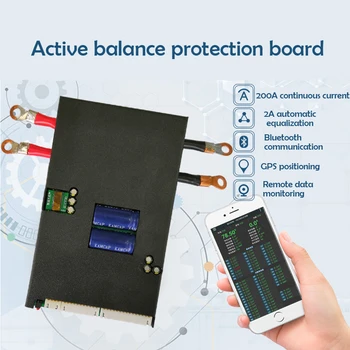 1A/2A Acactive BMS Li-ion Lifepo4 Baterija 13S-24S Balancer Protection Board intelektualno povezivanje Bluetooth CAN/RS485