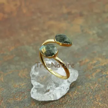 Moda kapi vode Oblik Šarm prsten tiger eye tirkiz Лабрадорит Kamen žene prsten Veleprodaja nakita 8*10 mm RM5573