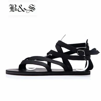 Crnci i ulične ljetne muške sandale od prave kože rimske gladijatorske sandale japanke luksuzne kožne muške ljetne cipele