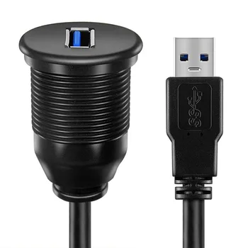 Vodootporan rumenilo USB dock adapter ploče s instrumentima Pan USB 3.0 port muškarac i žena produžni kabel za auto moto