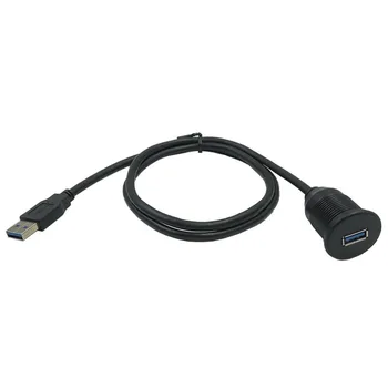 Vodootporan rumenilo USB dock adapter ploče s instrumentima Pan USB 3.0 port muškarac i žena produžni kabel za auto moto