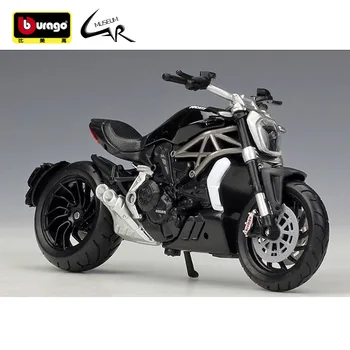 1:18 DUCATI Xdiavel S Triumph Rocket Bonneville KTM 1190 RC8 Panigale V4 Metal Diecast Scale Model Motorcycle Display Toy