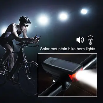 Biciklizam Solarne Energije Led Vodootporna Usb-Punjive Bicikl Prednja Svjetla