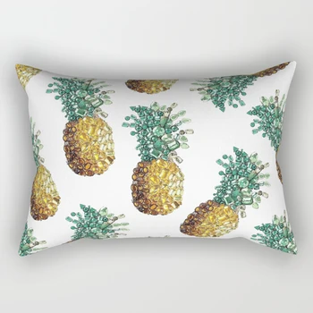 Vruće prodaju tropske ananas predložak jastučnicu pravokutnik spavaća soba jastučnice dječaci djevojčice muškarci žene putovanja jastučnicu 50 * 30 cm