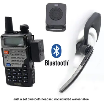 Bežični prijenosni radio Voki Toki Bluetooth PZR slušalice slušalice za Baofeng UV-5R UV-82 za KENWOOD mikrofon, slušalice i adapter