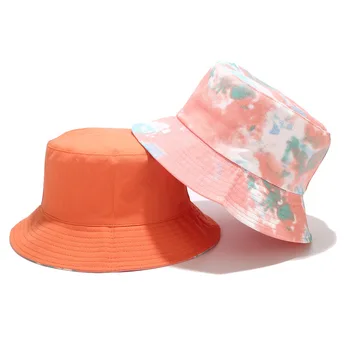 Moda boja kravata-paint bucket šešir žene muškarci obostrane nošenje Panama Ribolov Ribar kape štitnik za sunce ravne kape, chapeau femme