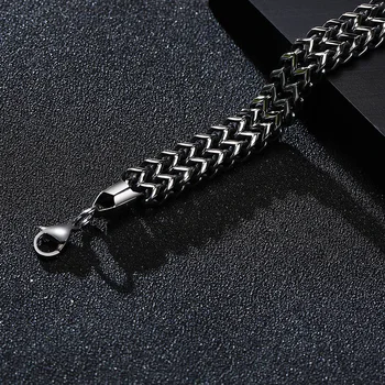 Francusko narukvica za muškarce lisičji rep Narukvica od nehrđajućeg čelika muška lanac Бразалец muški poklon nakit
