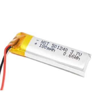 3.7 V 220mAh litij polimer LiPo litij-ionsku bateriju 501240 za Mp3 MP4 MP5 GPS PSP bluetooth slušalice elektronički dio