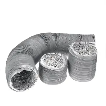 Ispušne cijevi 150 mm 130 cm 1.5 m/3 m / 6 m fleksibilni PVC Alufoil ispušni cijev za ventilaciju zraka ispušni ventilator cijevi suđe za kuhanje /