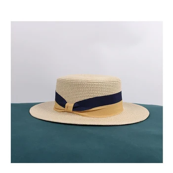 2020 Nova Ženska moda jednostavan luk proljeće ljeto male glavu slamnati šešir Dama krema za sunčanje солнцезащитная šešir UV zaštita putovanja plaža šešir