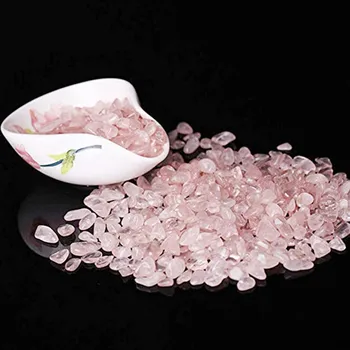 Prirodni dragulj roze kvarc je Kristal кувыркающиеся kamenje mineralnih kristala duhovno iscjeljivanje Reiki akvarij ukrasi arredo casa