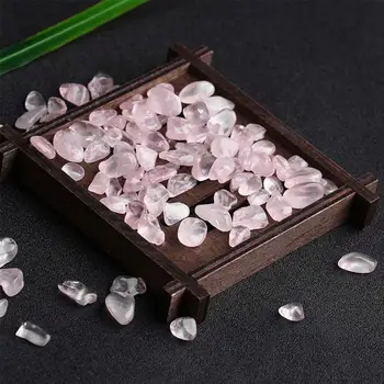 Prirodni dragulj roze kvarc je Kristal кувыркающиеся kamenje mineralnih kristala duhovno iscjeljivanje Reiki akvarij ukrasi arredo casa