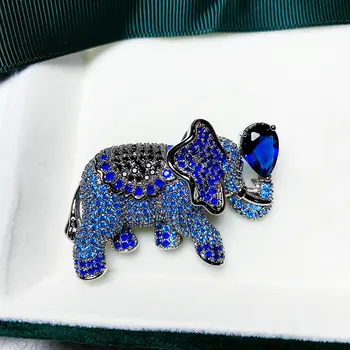 SINZRY nova luksuzna bižuterija AAA kubni cirkonij slon ženske lijep broš moderan kostim nakit pribor