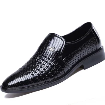 Ljetne nove kožne muške poslovne formalne cipele выдалбливают soft gospodo oxfords cipele слипоны gospodo stan od manekenske cipele