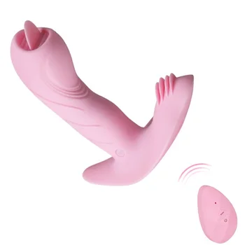 Leptir Dildo Vibrator, Nosivi G Spot Klitoris Stimulans Maser Bežični Punjiva Seks-Igračka Za Žene Masturbator