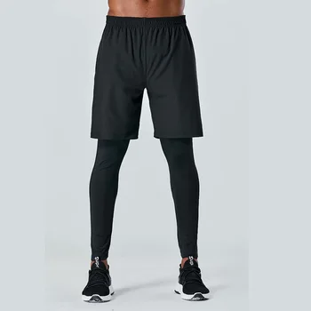Nove muške lažni двухсекционные uske hlače beg fitness čipke sweatpants elastične быстросохнущие hlače osoba radi sportske hlače