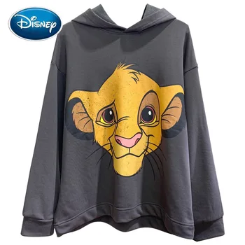 Disney moderan Kralj Lav je Kralj u džungli crtani film ispis t-shirt majica pulover svakodnevni dama sa dugim rukavima Harajuku slobodan top