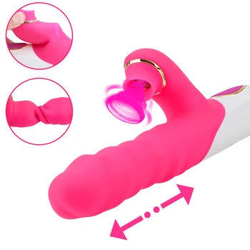 G Spot Rabbit vibrator stimulator klitorisa je lizanje sisa sex shop igračke seksi Igračke za žene teleskopski dildo vibrator