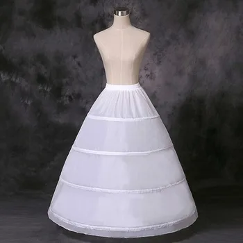2020 jeftini duge vjenčanje vjenčanje donje suknje za vjenčanicom 4 obruča loptu haljina krinolina donja suknja