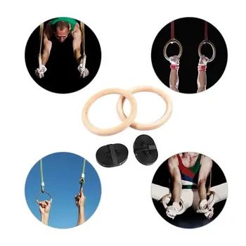 1pc breza prsten fitness гимнастическое prsten treninga 28mm 32мм prstena (podizanje uže nije u kompletu)