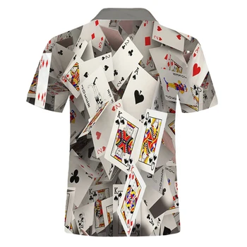 UJWI Brand 3D Printed Polo Shirt Gambling Poker Cards Men 2020 Shirts For Man Fit Fashion Muške polo majice