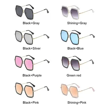 Modni imbus sunčane naočale Žene šarene gradijent je sunčane naočale ženski UV400 naočale retro nepravilnog osmerokut sunčane naočale