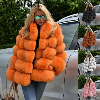 WEPBEL меховое kaput zima topla jakna za žene visoka kvaliteta krzna odjeća