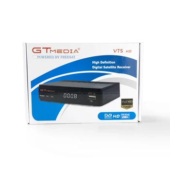 5pcs GT MEDIA V7S Freesat HD V7s s USB Wifi DVB-S2 satelitski TV-Prijemnik podrška PowerVu Biss Key gtmedia v7shd