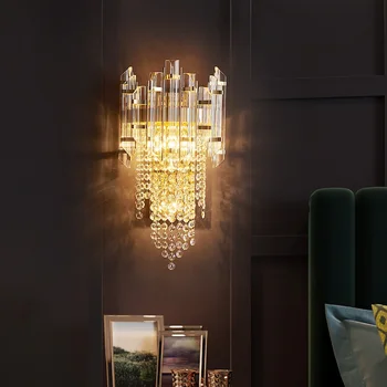 Moderan luksuzni hotel Crystal zidna lampa za dnevni boravak Dekor led svjetla toaletni downlight led zidna svjetiljka Vila model broj Crystal rasvjeta