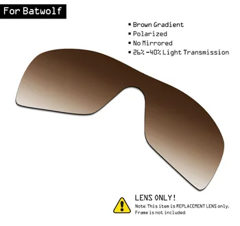SmartVLT Поляризовывало objektivi zamjena za sunčane naočale za Oakley Batwolf-smeđe nijanse gradijent