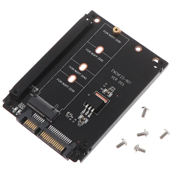 Metalno kućište B + M Key M. 2 NGFF SSD do 2.5 SATA 6Gb/s adapter karticu s priključkom tela M2 NGFF adapter sa 5 vijaka
