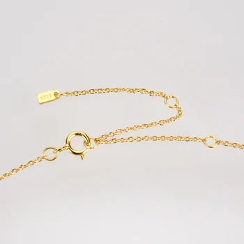 ANDYWEN zima 925 sterling srebra zlato: 3 mm Cirkon luksuzni Šarm privjesak ogrlice ogrlice nakit ženski moda fin nakit