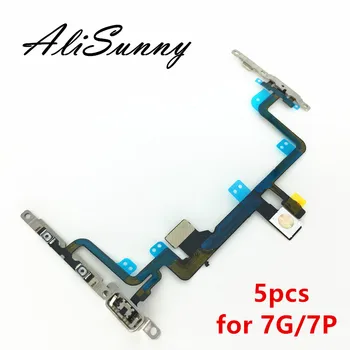 AliSunny 5 kom. količina hrane fleksibilan kabel za iPhone 7 & 7 Plus 7G prekidač za upravljanje light flash traka sa metalnim nosačem dijelova