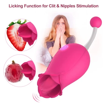 2 u 1 lizanje visoke točke G vibrator klitoris jezik stimulans vaginalni orgazam bradavica maser adult sex igračke za žene