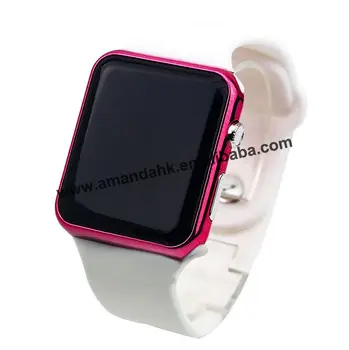 100 kom./lot plastične led silicijski sat moda digitalni disply sat svijetleći jeftini reklamni satovi hot prodaja satovi