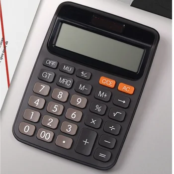 12-znamenkasti stolni kalkulator velike tipke financijsko poslovanje Računovodstvo alat roza plava crna velike tipke baterija i solarna energija