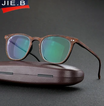 JIE.B Brands Retro Myopia Eyeglasses Hot Optical Men Women student Eyewear рецептурная okvira bodova -1.0-1.5-2.0-2.5-3.0-3.5-4