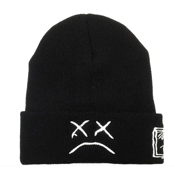 Nova visokokvalitetna vez Lil Peep Beanie Cap Sad Boy Face вязаная kapa za zimu hip hop kape modni skijaške kape unisex
